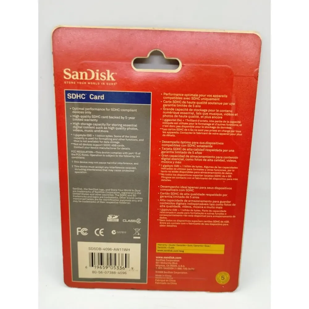 Sandisk 4gb class